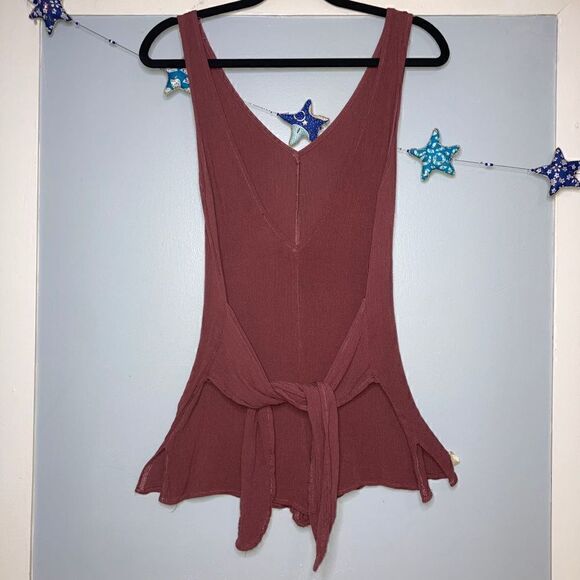 Kendall + Kylie, Pink Mauve Shorts Romper, Sleeveless, Shash Style Waist Tie, XS - Picture 5 of 12